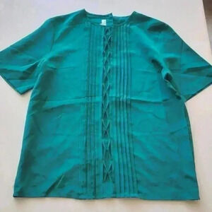 VINTAGE green blouse